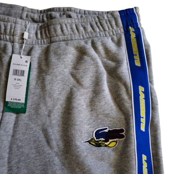 Lacoste GRAY Sweat Pants Size 3XL Grey Sweats Tennis Lounge Bottom NWT - Picture 4 of 5